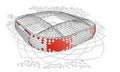 Sketch of the new stadium in Moscow.