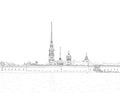 Sketch of the Peter and Paul Fortress