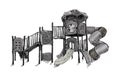 Sketch of playground zone for kids, illustration vector