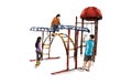 Sketch of playground zone for kids, illustration vector