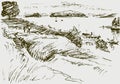 Sketch of the riverside