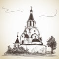 Sketch of Russian Orthodox Church