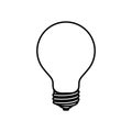 Sketch silhouette image light bulb off icon