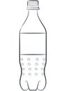 Sketch Soda Plastic Bottle Empty Soft Drink