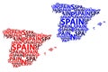 Map of Spain - vector illustration