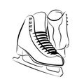 Sketch of the figured skates.