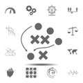 sketch of a strategic game icon. Simple glyph vector element of charts and diagrams set icons for UI and UX, website or mobile Royalty Free Stock Photo