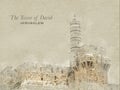 Sketch, Tower of David, Jerusalem Royalty Free Stock Photo