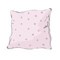 Sketch vector illustration of pillow, art, pillow isolated, white pillow, bed pillow
