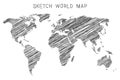 Sketch world map