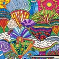 331 Sketchbook Doodles: An artistic and playful background featuring hand-drawn sketchbook doodles in a variety of colors and pl