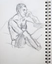 Sketchbook drawing 1 by Paula Rego