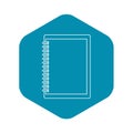 Sketchbook icon, outline style