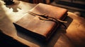 sketches brown leather book cover