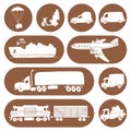Sketches Of Cargo Delivery Logo