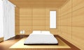 Sketching Interior modern bedroom Wood and japanese style