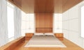 Sketching Interior modern bedroom Wood