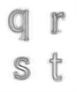 Sketchy alphabet lowercase letters Royalty Free Stock Photo