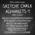 Sketchy alphabets Royalty Free Stock Photo