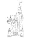 Sketchy Castle Vector Illustration