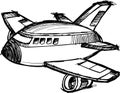 Sketchy Jumbo Jet Vector