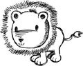 Sketchy Lion Vector Illustration