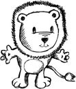 Sketchy Lion Vector Illustration
