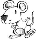 Sketchy Mouse Vector Illustration