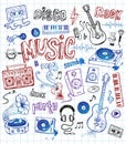 Sketchy music illustrations