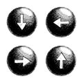 Sketchy Orb Button Royalty Free Stock Photo