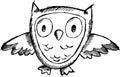 Sketchy owl Vector Illustration