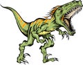 Sketchy Raptor dinosaur Royalty Free Stock Photo