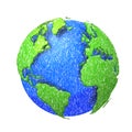 Sketh globe of the world. Royalty Free Stock Photo