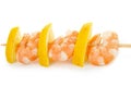 Skewer shrimp Royalty Free Stock Photo