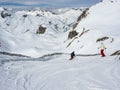 Ski alpine - Skiing in the ski areal between Sankt Anton , Lech and ZÃÂ¼rs