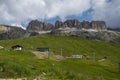 Ski area Dolomites in summer