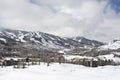 Ski Area in Snowmass near Aspen, Colorado in the USA