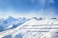 Ski area Zell am see Kaprun, Austria