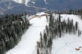 The ski and biathlon complex Royalty Free Stock Photo