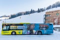 MAN ski bus at ski region Schladming-Dachstein - Hauser Kaibling, Ski Amade, Liezen District, Styria, Austria,
