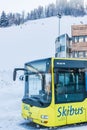 MAN ski bus at ski region Schladming-Dachstein - Hauser Kaibling, Ski Amade, Liezen District, Styria, Austria, Royalty Free Stock Photo