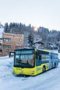 MAN ski bus at ski region Schladming-Dachstein - Hauser Kaibling, Ski Amade, Liezen District, Styria, Austria,