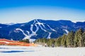 Ski in Carpathian mountains Royalty Free Stock Photo