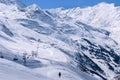 Ski center Obergurgl-Hochgurgl in Otztal Alps, Austria