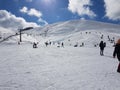 Ski center snow winter in anilio metsovo greece