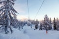 Ski center of Vogel Julian Alps, Slovenia Royalty Free Stock Photo