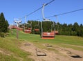 Ski chair lift Royalty Free Stock Photo