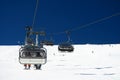 Ski chairlift Royalty Free Stock Photo