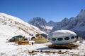 Ski complex Dombai-Vegas. Dombai, Karachay-Cherkessia, Russia. November 24, 2016