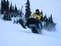 Ski-Doo taking Jump